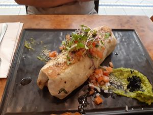 Burrito vegan at Candy Cafe Bar in Cairns