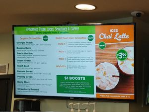 Smoothie Menu: Banana bread was really good at Common Market Food Co-op in Frederick