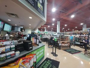 Order area, pre-made food and hot bar at Common Market Food Co-op in Frederick