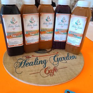 Healing Bottled Tea at The Healing Garden Cafe in Reynoldsburg