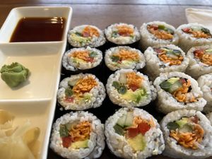 Vegan sushi  at Healthy Ubud in Ubud