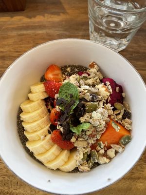 Chia fruit bowl   at Healthy Ubud in Ubud
