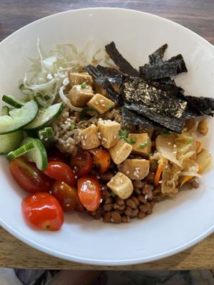 Kimchi poke bowl  at Healthy Ubud in Ubud