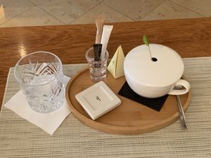 Green tea at Yogi Booster in Lausanne