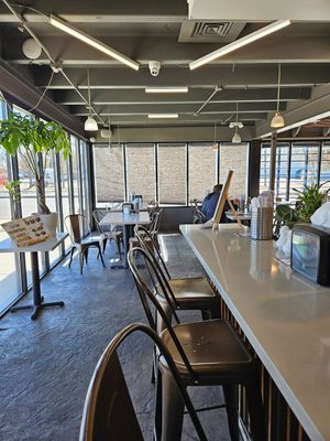 Big dining area at Mason's Dumpling Shop in Aurora