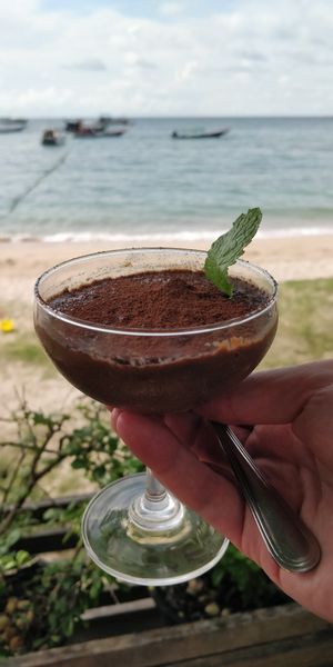 Avocado chocolate mousse at Breeze in Koh Tao