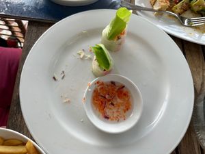 Spring rolls at Breeze in Koh Tao