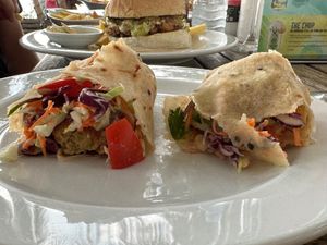 Falafel wrap at Breeze in Koh Tao