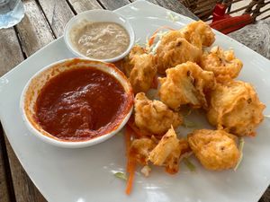 BBQ cauliflower  at Breeze in Koh Tao