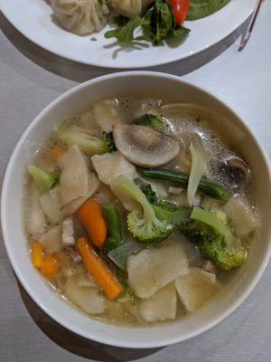 Hearty, warm, tasty noodle soup - perfect during the cold weather at Tibet Kitchen in Katoomba