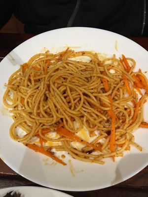 Least favourite - the cold noodles   at Tibet Kitchen in Katoomba