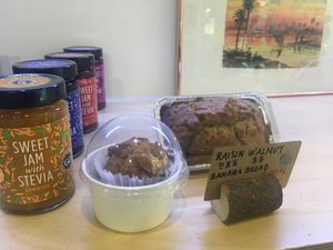 Delicious baked goods and other products  at Vegan & Beyond in Seoul