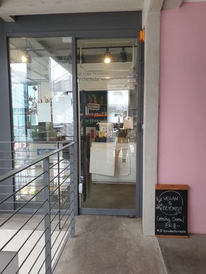 front door... at Vegan & Beyond in Seoul