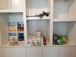 various dry goods at Vegan & Beyond in Seoul