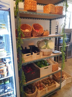 fresh organic veggies at Vegan & Beyond in Seoul