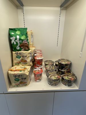 Always good to have a few of these stashed in the cupboard at home    at Vegan & Beyond in Seoul