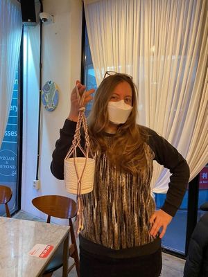 Finished product!   Another lovely day at Vegan&Beyond!  at Vegan & Beyond in Seoul