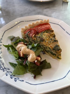 Vegan quiche—amazing 10/10!!  at Vegan & Beyond in Seoul