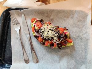 Avocado toast at IBA.TU Bistro in Vysoke Tatry