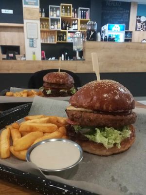 burger at IBA.TU Bistro in Vysoke Tatry