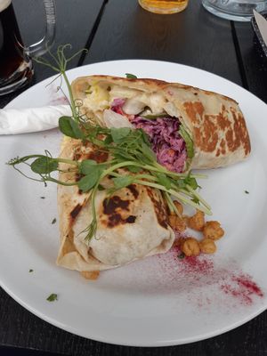 Falafel wrap at IBA.TU Bistro in Vysoke Tatry