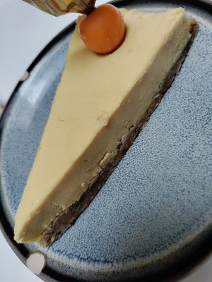 Vegane Passionsfruchttarte at De Juf in Middelburg
