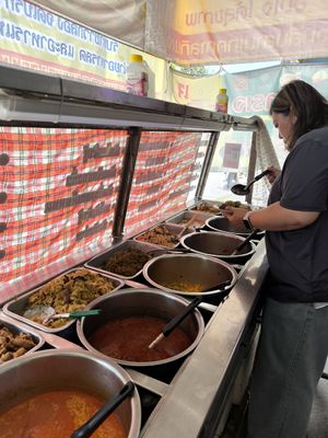 Nice friendly Lady at Vegetarian Food by Somjan in Lampang