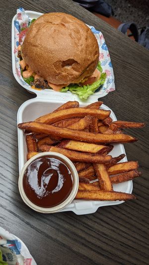Super Smash Bros (single) and Kumara Fries at Wise Boys Burgers - Auckland CBD in Auckland