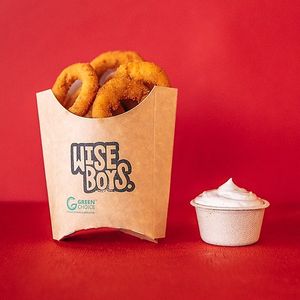 Onion rings and aioli at Wise Boys Burgers - Auckland CBD in Auckland
