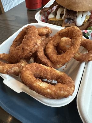 Onion rings   at Wise Boys Burgers - Auckland CBD in Auckland