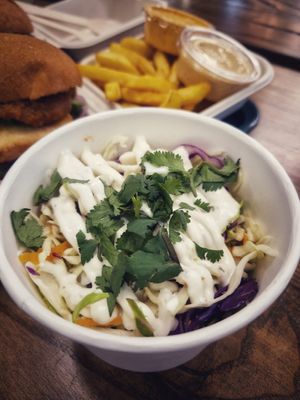 Fresh cole slaw at Wise Boys Burgers - Auckland CBD in Auckland