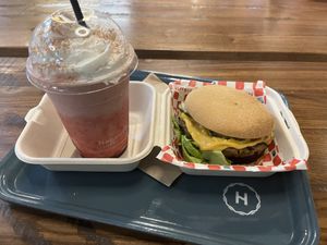 shake and burger  at Wise Boys Burgers - Auckland CBD in Auckland