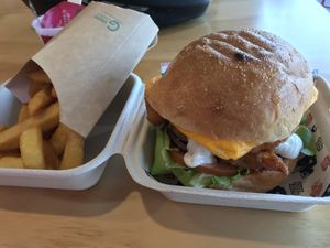 Burger Fries #Veganuary at Wise Boys Burgers - Auckland CBD in Auckland
