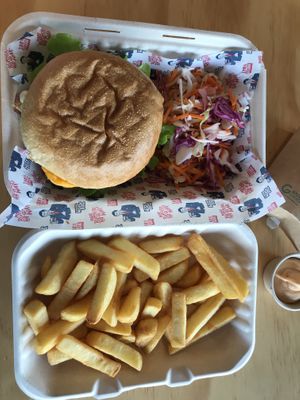Peace Burgers #Veganuary at Wise Boys Burgers - Auckland CBD in Auckland
