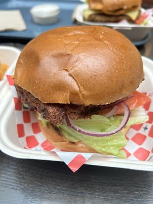 Classic chickn burgerr  at Wise Boys Burgers - Auckland CBD in Auckland