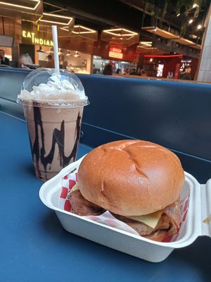 So full! Was tasty as 🤣😋 at Wise Boys Burgers - Auckland CBD in Auckland