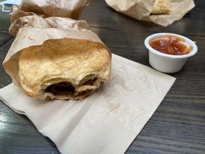 Mince and cheese pie   at Tart Bakery - Queen St in Auckland