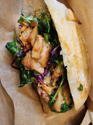 Lemon chick'n roll at Tart Bakery - Queen St in Auckland