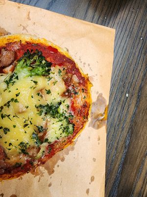 The pizza was delicious. Ask for it warmed! at Tart Bakery - Queen St in Auckland