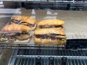 Chicken sandwiches   at Tart Bakery - Queen St in Auckland