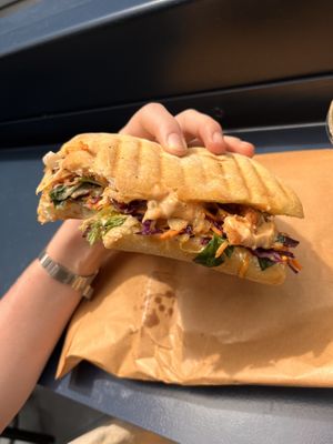 lemongrass chickn sandwich  at Tart Bakery - Queen St in Auckland