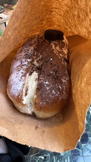 Caramel cream donut - delicious!  at Tart Bakery - Queen St in Auckland