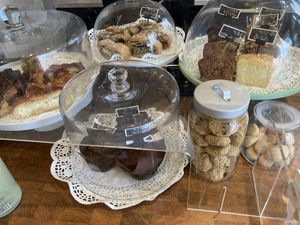 Vegan muffins and cookies  at Cafe Katan ba Rashi  in Ramat Gan