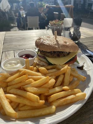 Linzen burger  at Brasserie de Jasmijn in Harlingen