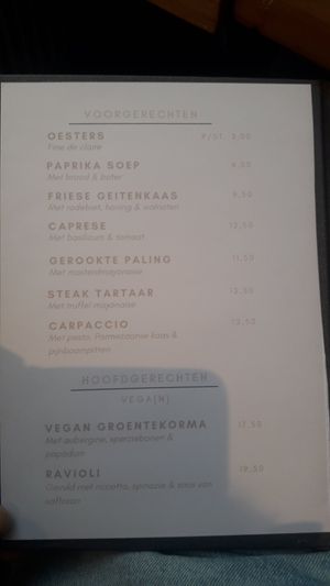 Vegan Dinner: Soup and Korma at Brasserie de Jasmijn in Harlingen