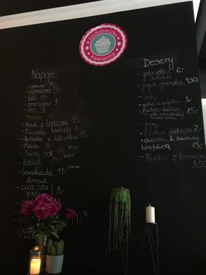 Drinks menu at AleBabeczka Kawiarnia in Kielce