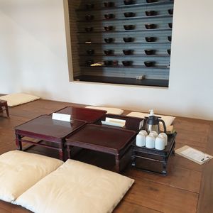 floor seating at Dusu Gobang 두수고방  in Suwon