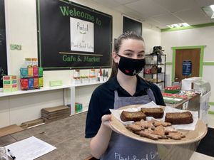 Friendly staff  at Rooted Plant-Based Eating in Midland