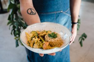 Curry que te pillo at Green&Burger - Biocenter in Barcelona