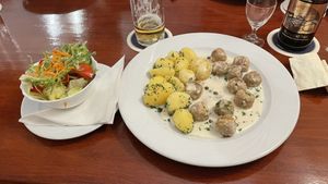 Königsberger Klopse at Kartoffelhaus in Gottingen